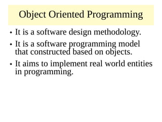 Cs8392 u1-1-oop intro | PPT