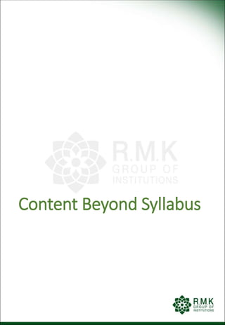 Content Beyond Syllabus
 