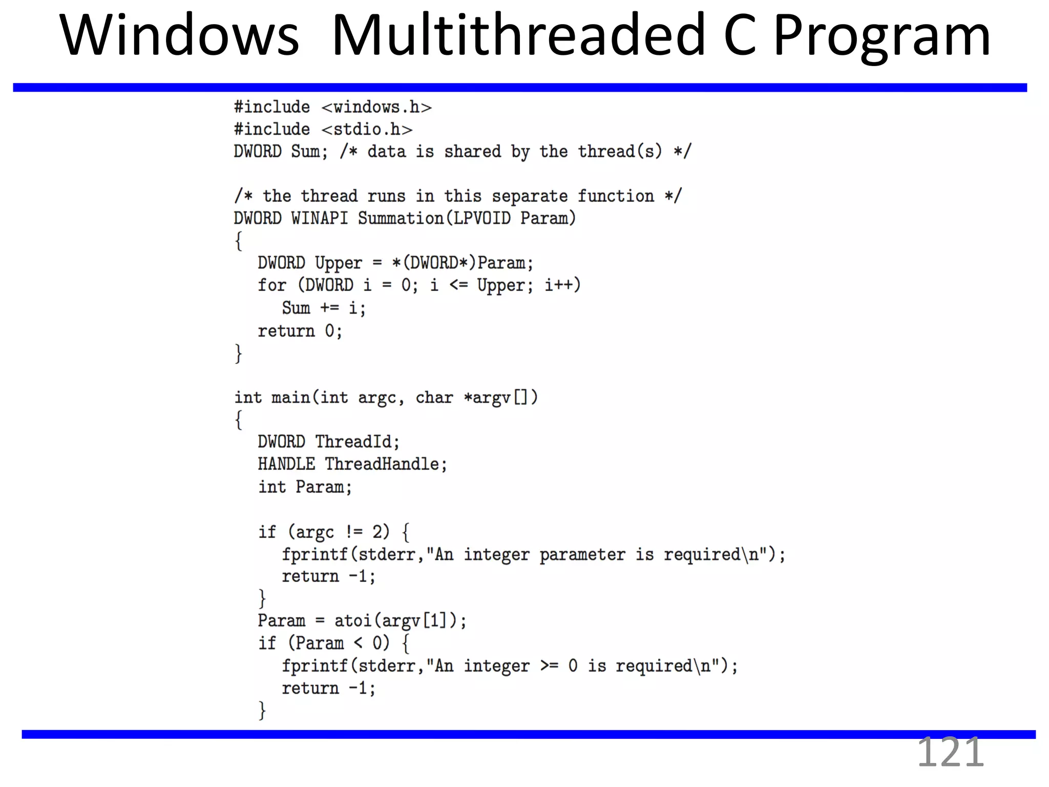 Windows Multithreaded C Program
121
 