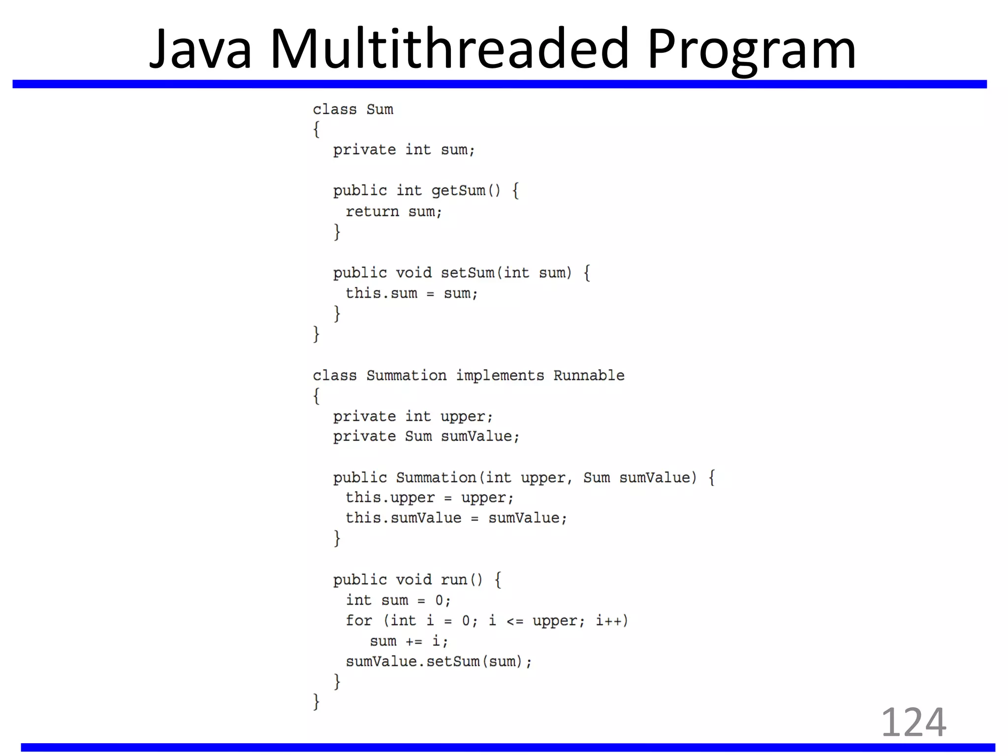 Java Multithreaded Program
124
 