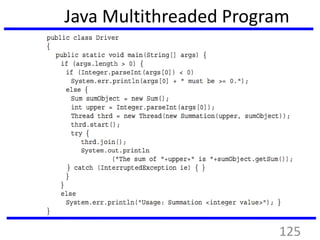 Java Multithreaded Program
125
 