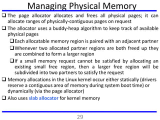 Managing Physical Memory
 The page allocator allocates and frees all physical pages; it can
allocate ranges of physically...