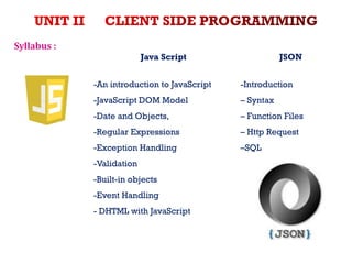 CS8651- Unit 2 - JS.internet programming paper anna university -2017 ...