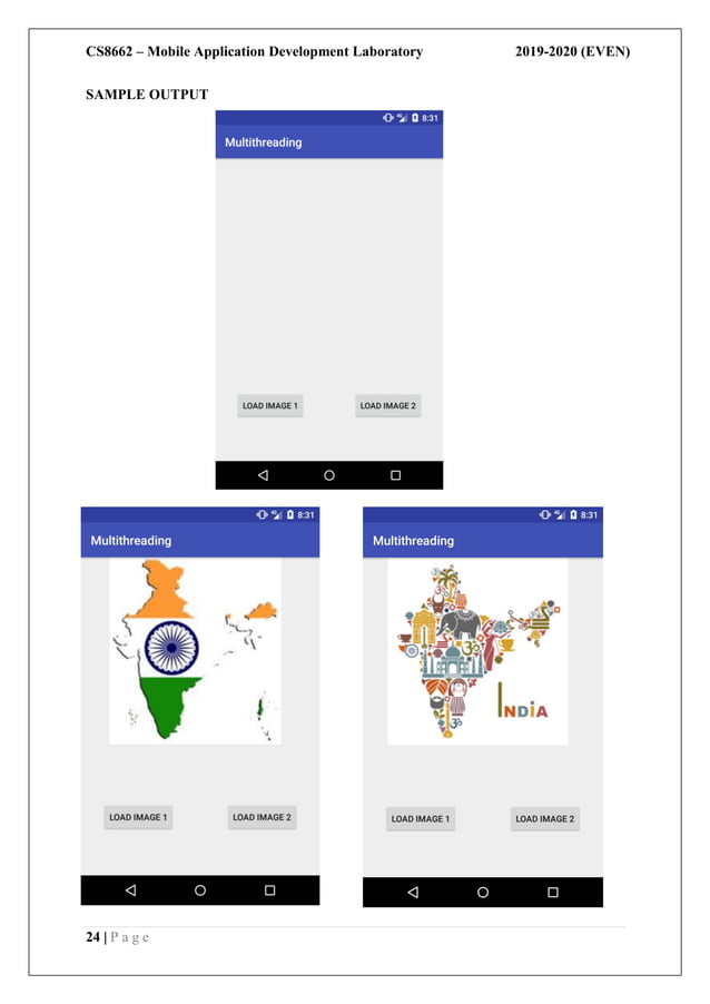 CS8662 Mobile Application Development Lab Manual PDF