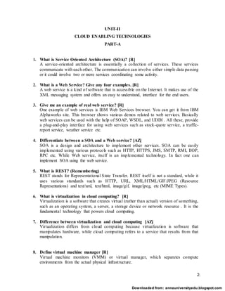 virtualization - cloud computing notes - cloud... CS8791 CLOUD COMPUTING _QB (Downloaded from_ annauniversityedu.blogspot ...