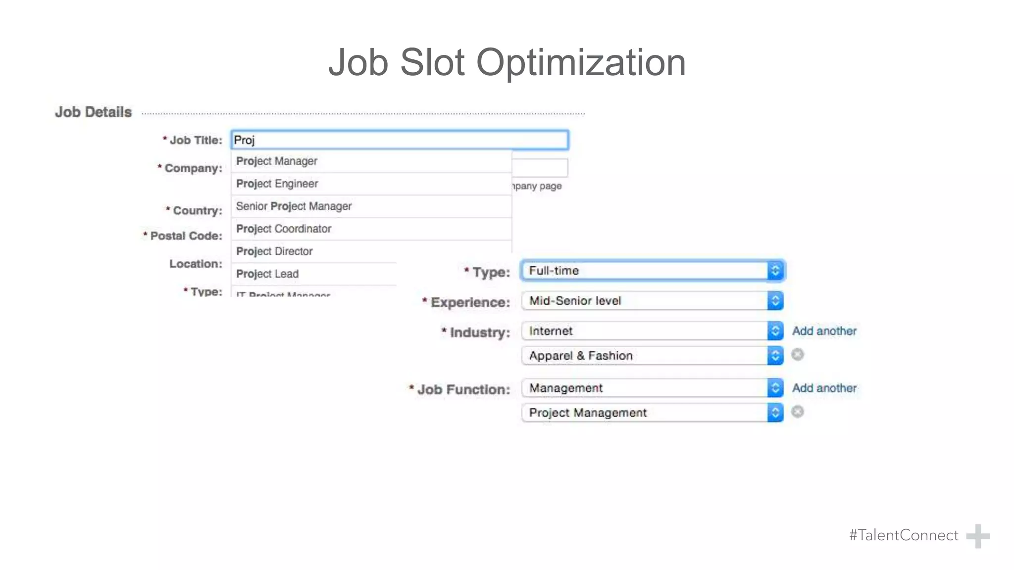 Job Slot Optimization
 