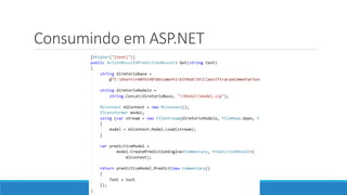 Consumindo em ASP.NET
 