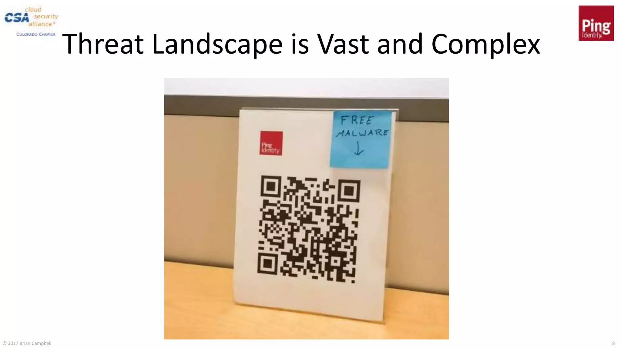 © 2017 Brian Campbell 8
Threat Landscape is Vast and Complex
 