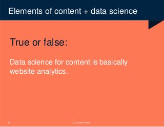 Content + Data Science Sample | PPT