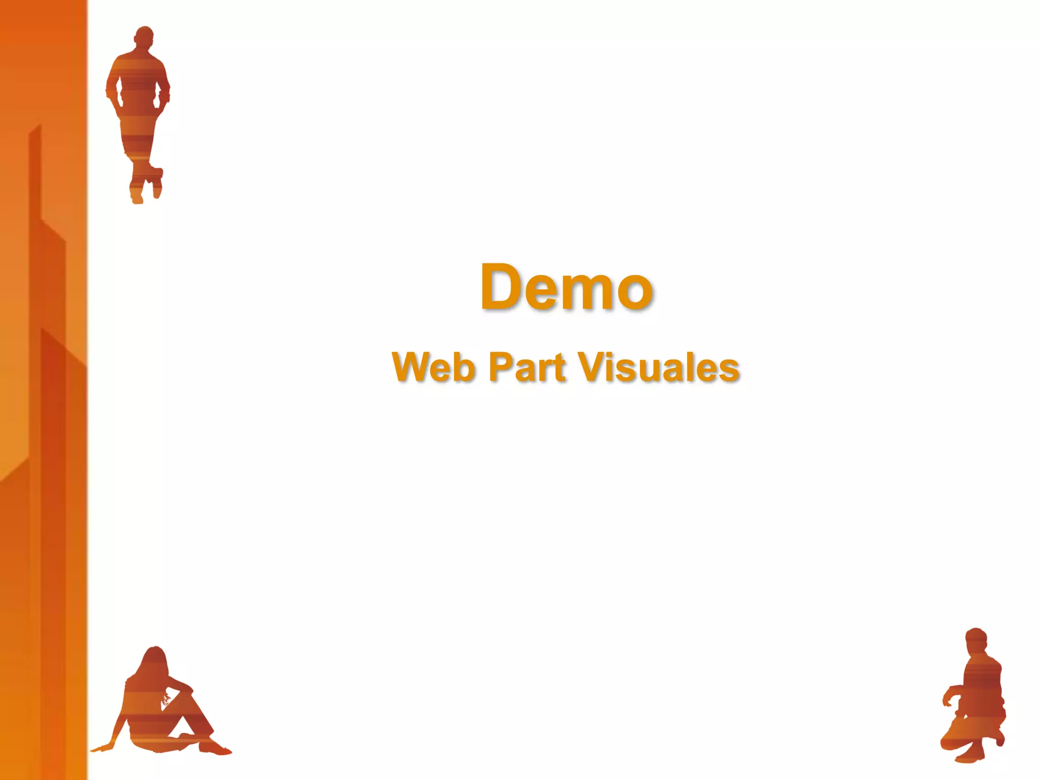 Demo
Web Part Visuales
 