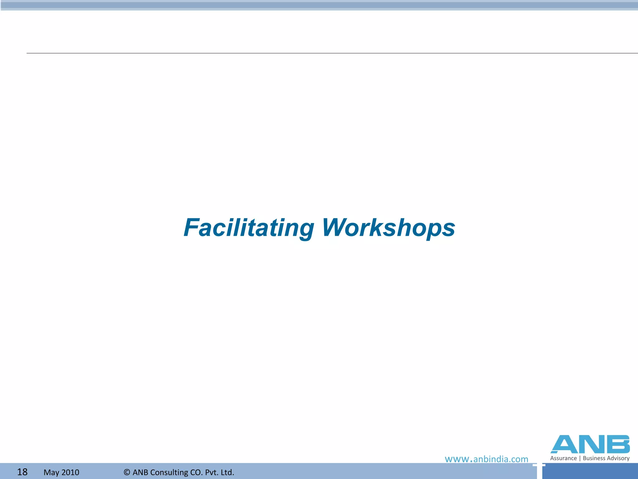Facilitating Workshops 