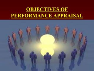 OBJECTIVES OF
PERFORMANCE APPRAISAL
 