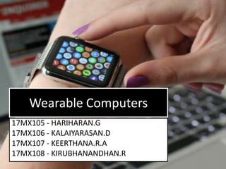 Types Of Wearable Computer