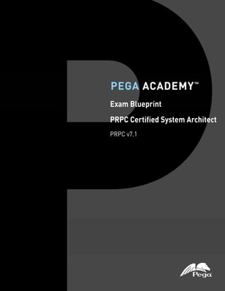 Working with PMF
July 2, 2012
Exam Blueprint
PRPC Certified System Architect
PRPC v7.1
 