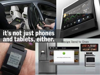 it’s not just phones
and tablets, either.

 