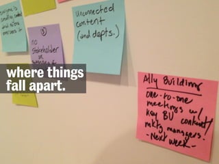 where things
fall apart.

 