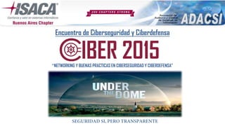 NETWORKING Y BUENAS PRACTICAS EN CIBERSEGURIDAD Y CIBERDEFENSA”
Encuentro de Ciberseguridad y Ciberdefensa
 