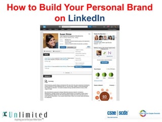 How to Build Your Personal Brand
on LinkedIn
 