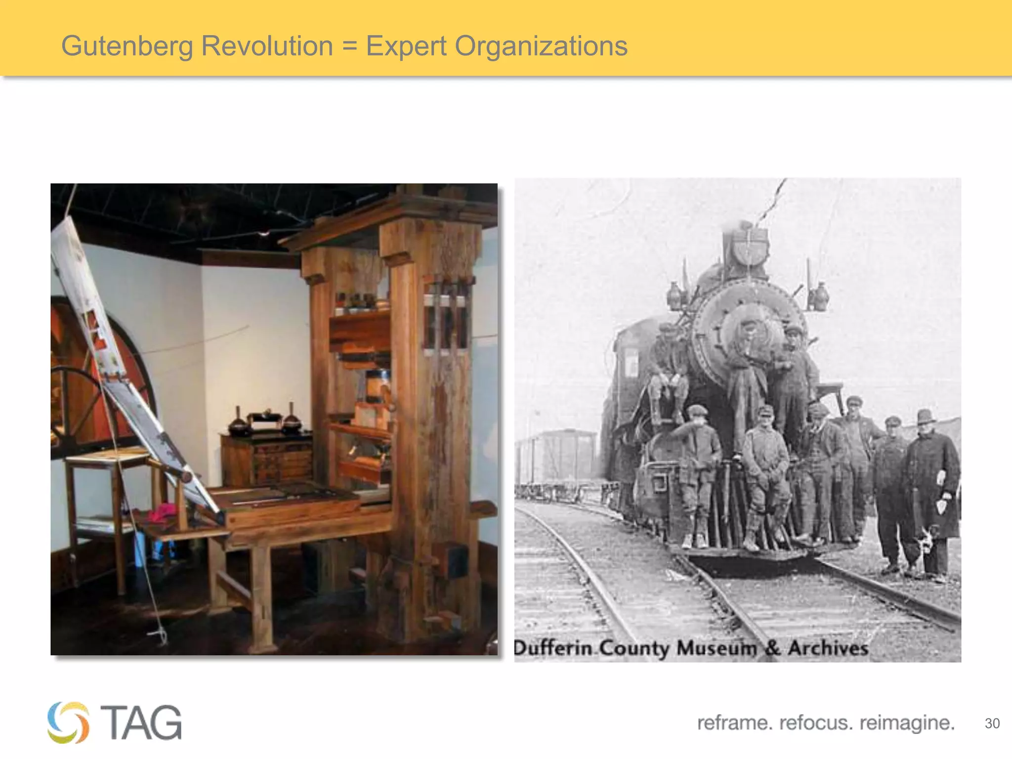 Gutenberg Revolution = Expert Organizations




                                              30
 