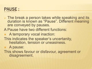 PARALINGUISTICS | PPTX