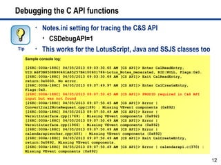 C&S APIs in IBM Notes and Domino | PDF