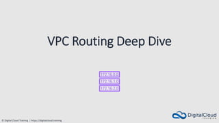 © Digital Cloud Training | https://digitalcloud.training
VPC Routing Deep Dive
 