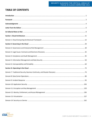 CSA Security Guidance Cloud Computing v3.0 | PDF