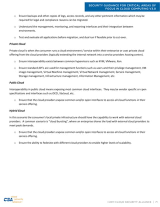CSA Security Guidance Cloud Computing v3.0 | PDF