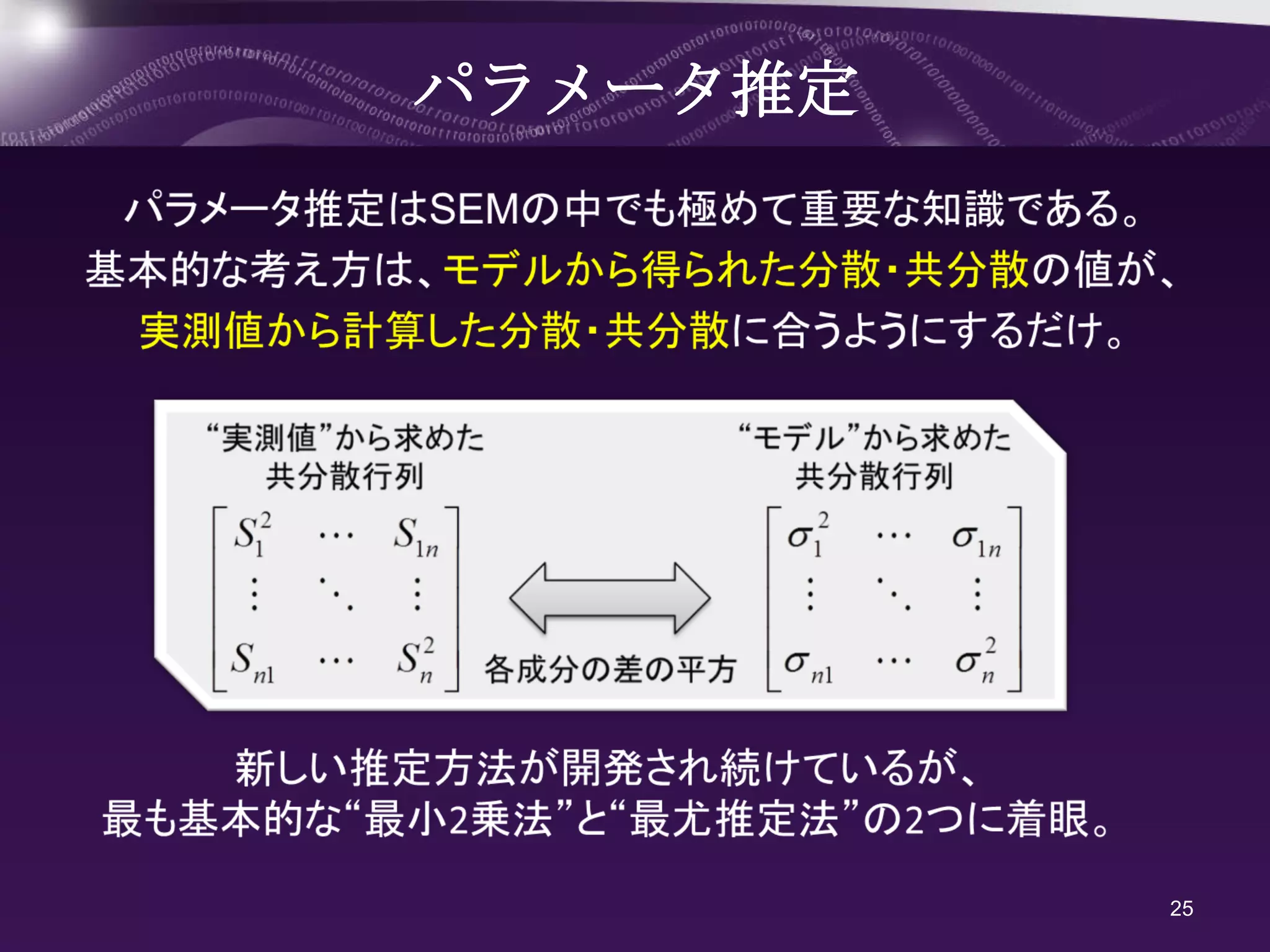 パラメータ推定




          25
 