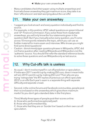 ◄                    ►




11.   Make your own answerkey




12.   Why Cut-offs talk is useless
 