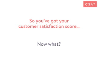 How to Measure Your Customer Satisfaction Score (CSAT) | PDF