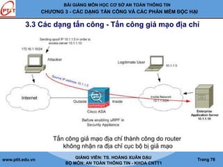 Cơ sở an toàn thông tin chương 3 | PDF