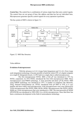 Computer system architecture (microprocessor 8085) unit 4 | PDF