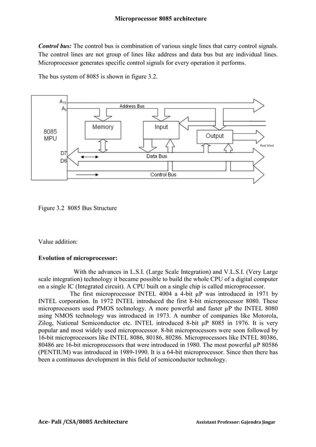 Computer system architecture (microprocessor 8085) unit 4 | PDF