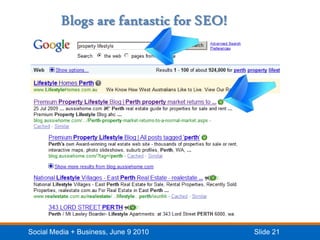 Blogs are fantastic for SEO!<br />