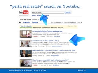 “perth real estate” search on Youtube…<br />