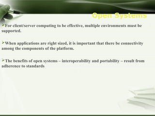 CSC UNIT1 CONTENT IN THE SUBJECT CLIENT SERVER COMPUTING | PPT