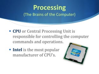 CSC 102 Computer Intro | PPT