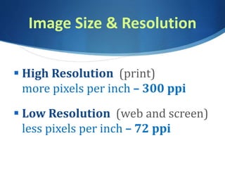 CSC103 Digital Images, Pixels, RGB Colors | PPTX