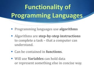CSC103 Intro to Programming | PPT