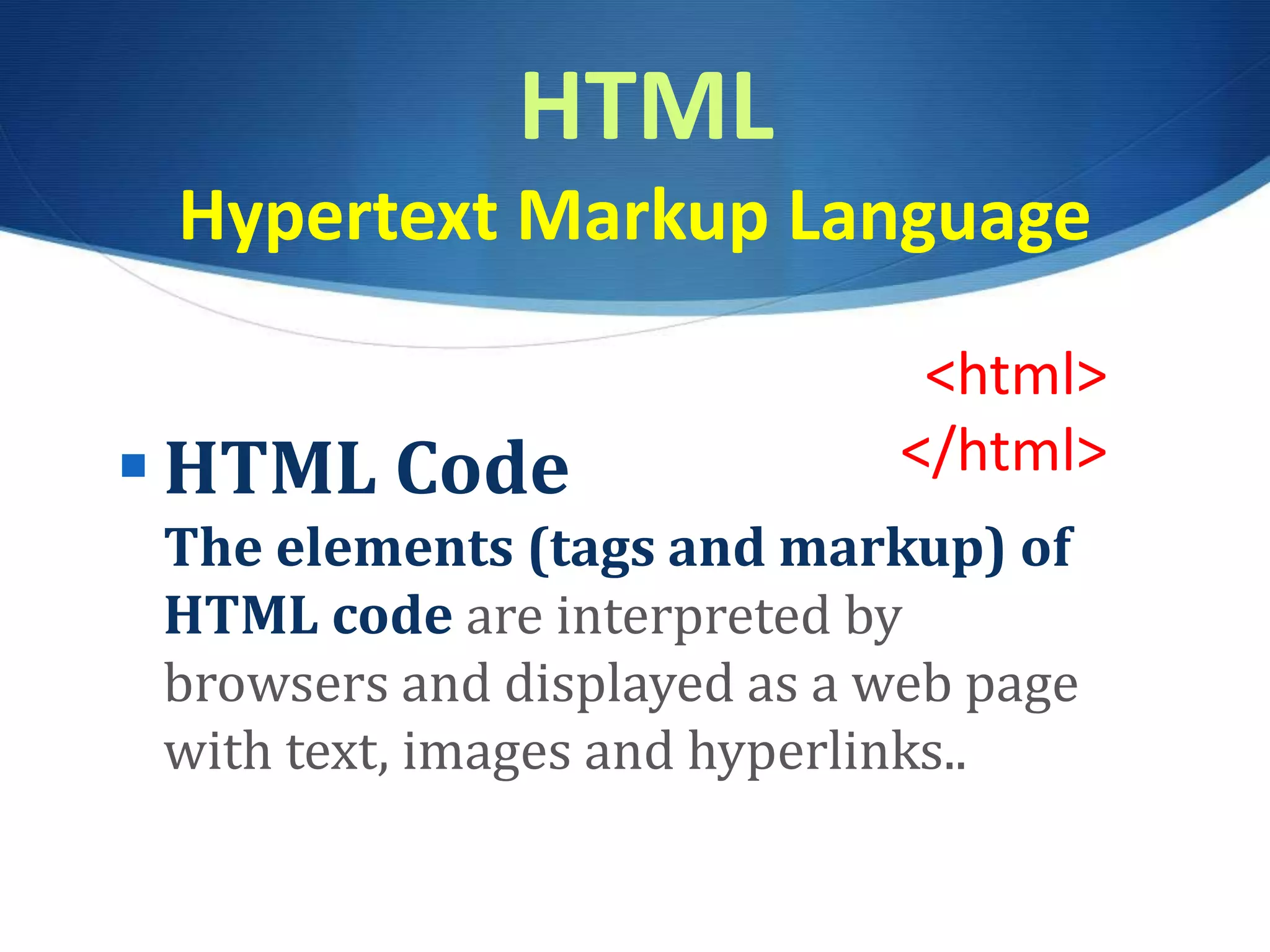 CSC103 Web Technologies: HTML, CSS, JS | PPT