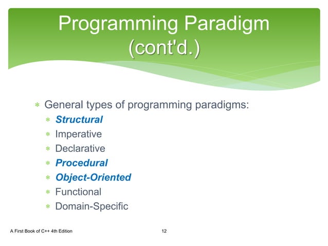 Csc1100 lecture01 ch01 pt2-paradigm | PPTX