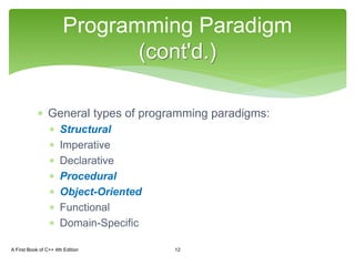Csc1100 lecture01 ch01 pt2-paradigm (1) | PPT