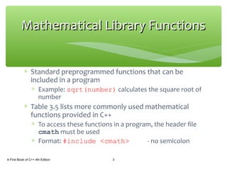 Csc1100 lecture03 ch03-pt2-s14 | PPT