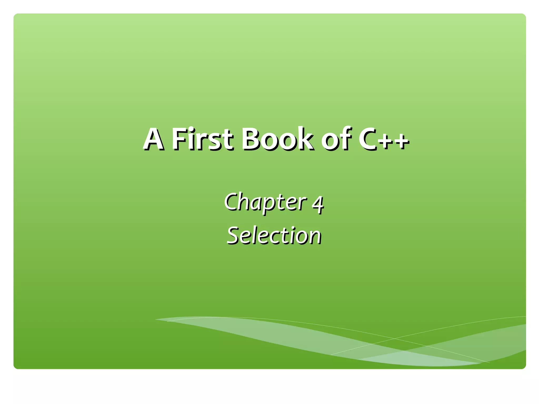 Csc1100 lecture04 ch04 | PPT