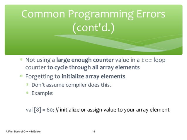 Csc1100 lecture09 ch07_pt2 | PPT
