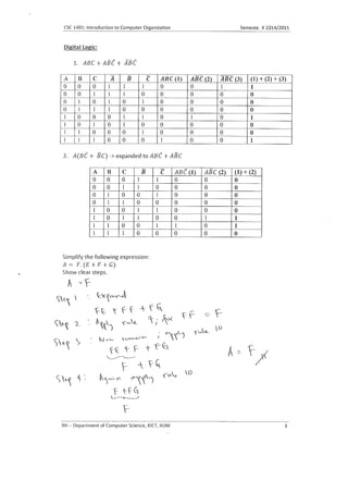 Csc1401 q1 - sect1 - answers scheme | PDF