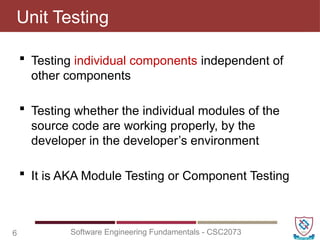 CSC2073 - Lecture 43 (Levels of Software Testing).pptx