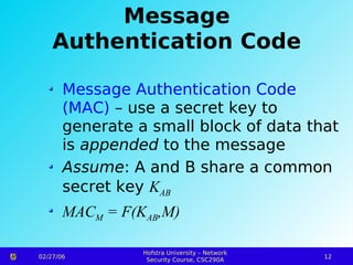 Cryptography and network security presentation | PPT