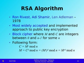 Ron's Code Number 4 Encryption Cryptography and network security presentation | PPT